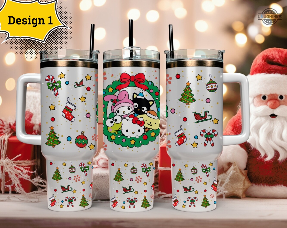 40oz Christmas Stainless Steel Tumblers with Handle