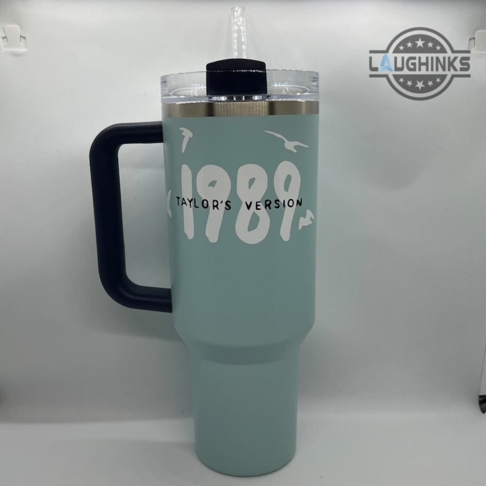 1989 Stanley Cup Replica 40Oz Inspired By Taylor Swift Seagull 1989 Stainless Steel Tumbler Giveaway Taylors Version Stanley 40 Oz Cups With Handle Swifties Gift