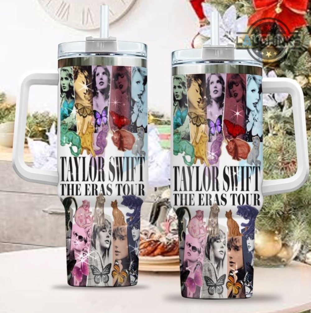 Taylor Swift Stanley Tumbler 40Oz Eras Tour Concert 2023 Stainless Steel  Cups Swifties Collection Album Cover Tumblers Taylors Version Travel Mug  With Handle NEW - Laughinks