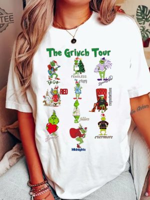 Christmas The Eras Tour Sweatshirt Grinchmas Shirt 90S Vintage Movie Sweater Swiftie Christmas Gift Xmas Eras Tour Merch Tee Shirt Unique revetee 2