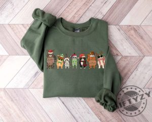 Meowy Christmas Shirt Happy Cat Year Hoodie Funny Christmas Cat Sweatshirt Cat Christmas Tshirt Cat Lover Christmas Shirt giftyzy 2