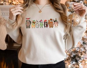 Meowy Christmas Shirt Happy Cat Year Hoodie Funny Christmas Cat Sweatshirt Cat Christmas Tshirt Cat Lover Christmas Shirt giftyzy 3