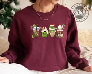 Grinch Christmas Coffee Shirt Christmas Hoodie Grinch Christmas Coffee Tshirt Grinch Coffee Sweatshirt Grinch Christmas Coffee Shirt giftyzy 4