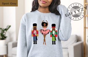 Sugar Plum Fairy Shirt Black Nutcracker Christmas Sweatshirt African American Christmas Tshirt Holiday Sweater Pink Nutcracker Gifts giftyzy 2