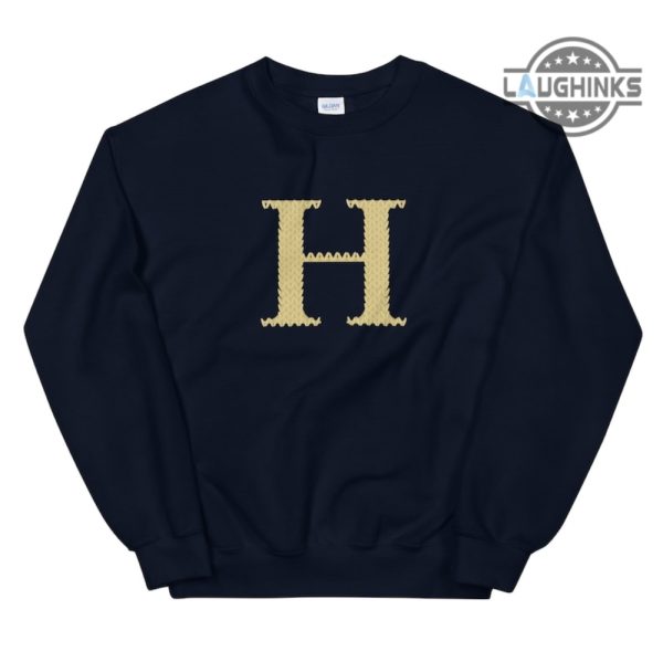 hogwarts christmas sweater tshirt hoodie letter h xmas shirts sweatshirt potterhead ugly christmas sweater harry potter ron weasley wizards tee shirt laughinks 1