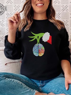 Science Brain Anatomy Christmas Sweatshirt Neuro Nurses Gift Neurology Science Teacher Nursing School Students Crewneck Neurologist Gift Unique revetee 4