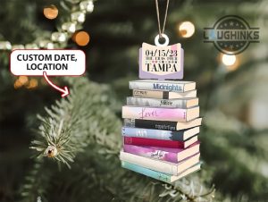 taylor swift eras tour ornaments personalized taylors version music as books ornament custom taylor album as books xmas tree decorations swiftie fan gift laughinks 1