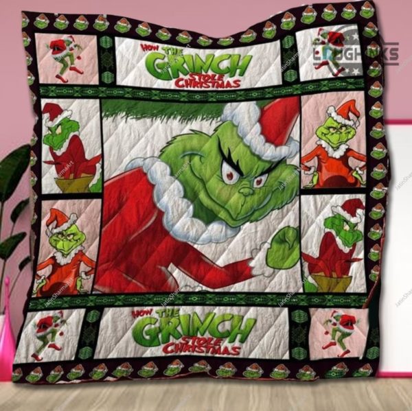 grinch blanket how the grinch stole christmas quilt blankets personalized dr seusss the grinch grinchmas lap throw queen king size quilt of bedding set laughinks 1