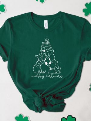 Merry Catmas Shirt Cat Christmas Shirt Cat Christmas Tree Shirt Cat Mom Shirt Cat Lover Shirt Christmas Gift Shirt Cute Cat Shirt Unique revetee 3