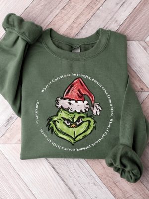 Grinch Christmas Sweatshirt Grinch Sweatshirt Christmas Sweatshirt Grinch Sweatshirt Christmas Vibe Shirt For Her Funny Grinch Shirt Unique revetee 4