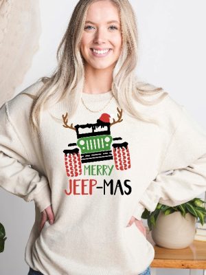 Merry Jeepmas American Offroad Sweatshirt Offroad Forest Shirt Christmas Sweatshirt Christmas Shirt Merry Christmas Gift Shirt Unique revetee 2