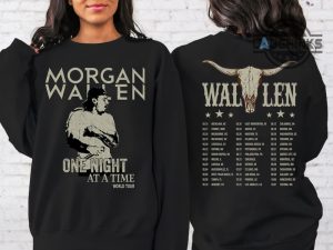 morgan wallen hoodie sweatshirt tshirt mens womens double sided one thing at a time concert tour green shirts country western crewneck vintage tee shirt laughinks 1