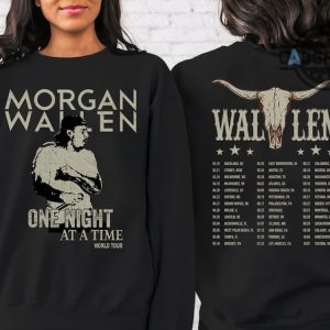 morgan wallen hoodie sweatshirt tshirt mens womens double sided one thing at a time concert tour green shirts country western crewneck vintage tee shirt laughinks 1