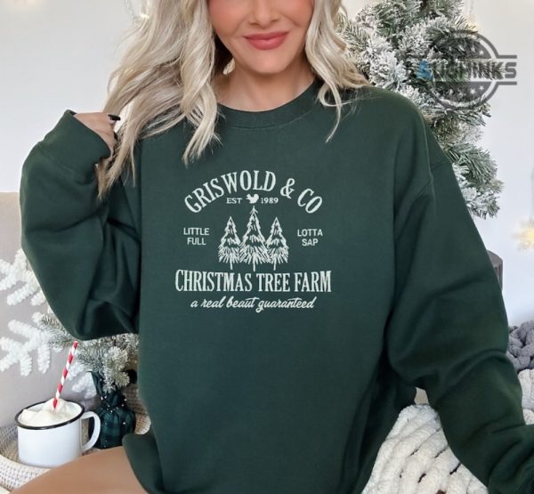 clark griswold shirt sweatshirt hoodie embroidered griswolds christmas tree farm embroidery shirts its a beauty clark xmas jumper gift real beaut guaranteed laughinks 4