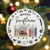 merry swiftmas ornament double sided vintage taylor swifts albums eras tour tree decorations taylors version ceramic ornaments swiftie 2023custom xmas gift laughinks 1