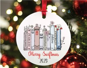 taylor swift ornaments merry swiftmas 2023 album as books christmas ceramic ornament music fan xmas keepsake gift 2023 taylors eras tour concert laughinks 1