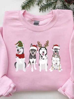 Husky Christmas Sweatshirt Christmas Shirt Dog Mom Gift Xmas Sweatshirt Husky Mom Gift Dog Owner Holiday Sweater Christmas Crewneck Unique revetee 7