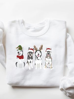 Husky Christmas Sweatshirt Christmas Shirt Dog Mom Gift Xmas Sweatshirt Husky Mom Gift Dog Owner Holiday Sweater Christmas Crewneck Unique revetee 8