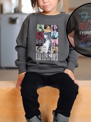 Vintage Kid Taylor Eras Tour Shirt Youth Taylor Merch Swiftie Merch The Eras Tour Youth Crewneck Swiftie Sweatshirt The Eras Tour Shirt Unique revetee 4