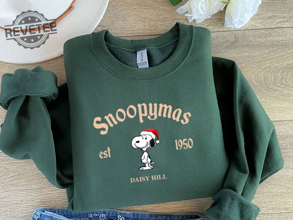 Snoopy Christmas Sweatshirt Charlie And The Snoopy Christmas Sweatshirt Cartoon Dog Sweatshirt Christmas Gift Vintage Sweatshirt Unique