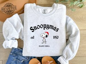 Snoopy Christmas Sweatshirt Charlie And The Snoopy Christmas Sweatshirt Cartoon Dog Sweatshirt Christmas Gift Vintage Sweatshirt Unique revetee 2