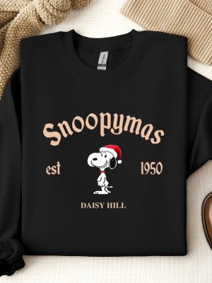 Snoopy Christmas Sweatshirt Charlie And The Snoopy Christmas Sweatshirt Cartoon Dog Sweatshirt Christmas Gift Vintage Sweatshirt Unique revetee 4