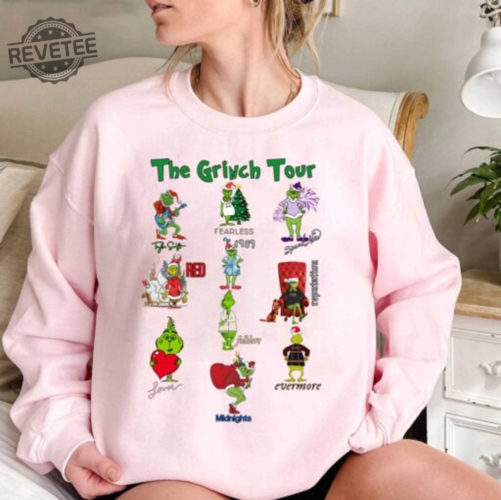 Christmas Ts Shirt The Grinch Tour The Grinch In My Grinch Eras Sweatshirt Grinch Tour Sweatshirt Grinch Christmas Sweatshirt Unique