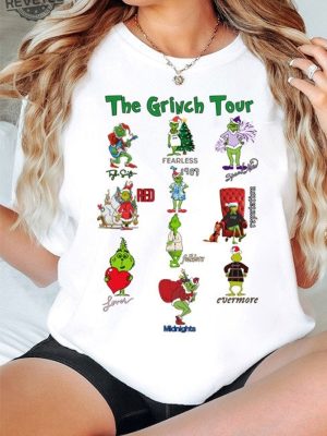 Christmas Ts Shirt The Grinch Tour The Grinch In My Grinch Eras Sweatshirt Grinch Tour Sweatshirt Grinch Christmas Sweatshirt Unique revetee 2