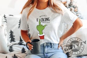 Merry Fucking Christmas Shirt Grinch Xmas Tshirt Grinch Family Hoodie Christmas Grinch Mode Sweatshirt Grinch Ugly Trendy Shirt giftyzy 2