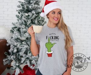 Merry Fucking Christmas Shirt Grinch Xmas Tshirt Grinch Family Hoodie Christmas Grinch Mode Sweatshirt Grinch Ugly Trendy Shirt giftyzy 3