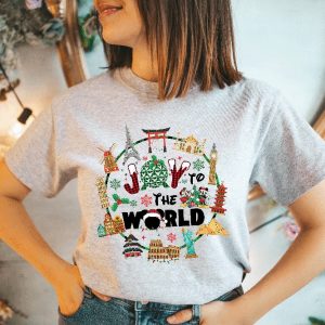 Epcot Christmas Shirt Joy To The World Disney Family Shirts Christmas At Epcot Disney Christmas Trip Shirts Disney Christmas Shirts Unique revetee 4