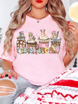 Bluey Christmas Coffee Shirt Christmas Coffee Shirt Christmas Bluey Family Shirt Coffee Lover Gift Cute Christmas Sweatshirt Bluey Theme Tee Unique revetee 4