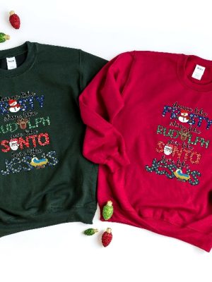 Dance Like Frosty Shine Like Rudolph Give Like Santa Love Like Jesus Shirt Cute Christmas Sweatshirt Christmas Shirt Holiday Xmas Tee Unique revetee 3