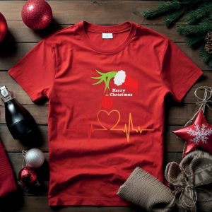 Grinch Nurse Shirt Christmas Nurse Tshirt Nurse Stethoscope Hoodie Merry Grinchmas Sweatshirt Nursing Christmas Shirt giftyzy 3