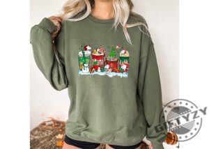 Snoopy Coffee Cup Christmas Shirt Peanuts Christmas Hoodie Snoopy Dog Tshirt Snoopy Christmas Sweater Christmas Dog Shirt giftyzy 2