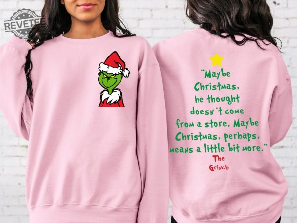 The Grinch Christmas Sweatshirt Grinch Christmas Shirt Christmas Sweatshirt Grinchmas Sweater Unique revetee 1