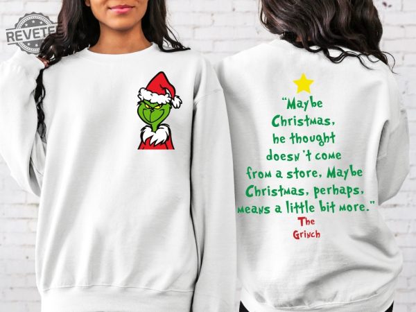 The Grinch Christmas Sweatshirt Grinch Christmas Shirt Christmas Sweatshirt Grinchmas Sweater Unique revetee 2