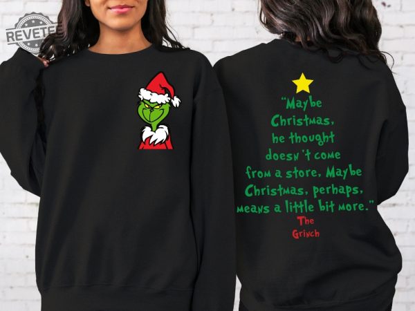 The Grinch Christmas Sweatshirt Grinch Christmas Shirt Christmas Sweatshirt Grinchmas Sweater Unique revetee 3