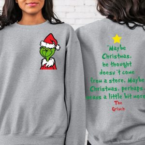 The Grinch Christmas Sweatshirt Grinch Christmas Shirt Christmas Sweatshirt Grinchmas Sweater Unique revetee 4