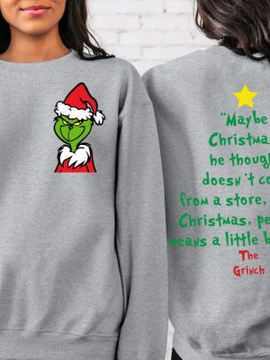 The Grinch Christmas Sweatshirt Grinch Christmas Shirt Christmas Sweatshirt Grinchmas Sweater Unique revetee 4