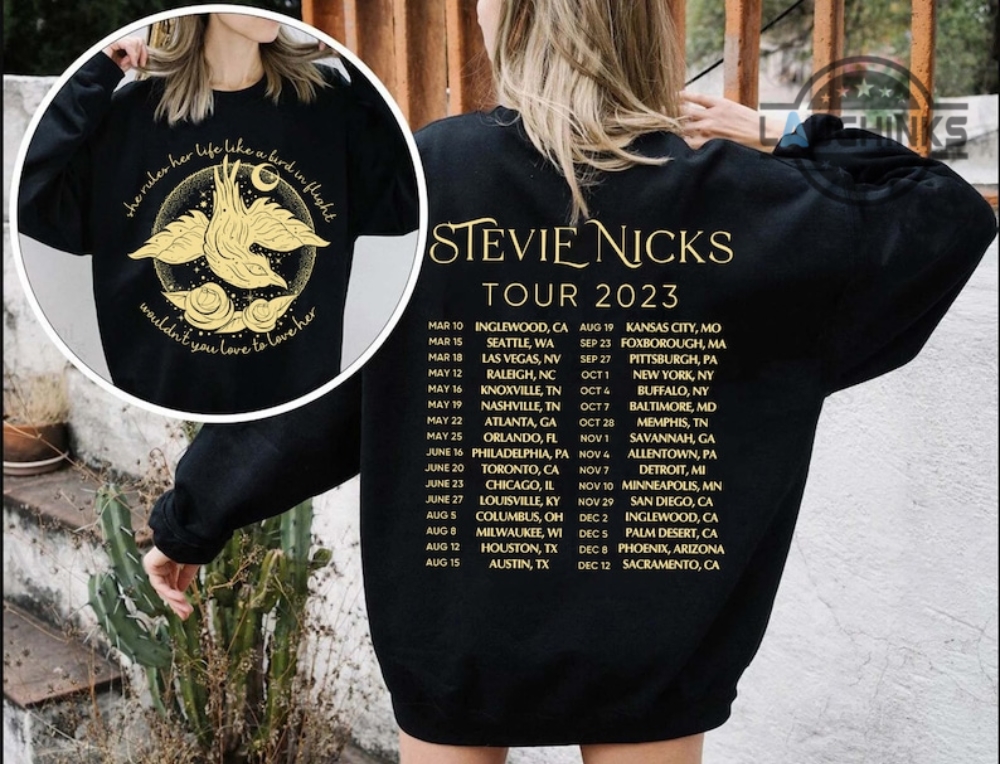 Stevie Nicks Shirt Sweatshirt Hoodie Mens Womens Vintage Fleetwood Mac Tshirt Rock Band Billy Joel Stevie Nicks Tour 2023 Shirts Bird In Flight Rhiannon Tracklist