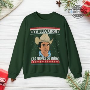 chalino sanchez christmas sweater all over printed ya llegaron las nieves de enero ugly xmas sweatshirt in spanish feliz navidad latina shirts laughinks 5