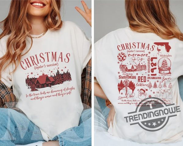 The Eras Tour Christmas Shirt Christmas Taylors Version T Shirt Merry Swiftmas Shirt Taylor Swift Merch Shirt trendingnowe.com 2