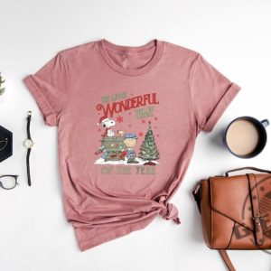 The Most Wonderful Time Of The Year Sweatshirt Charlie And The Snoopy Christmas Tshirt Christmas Tree Hoodie Christmas Kids Shirt Charlie And The Snoopy Shirt giftyzy 4