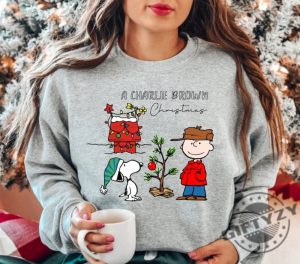 Charlie And The Snooopy Christmas Shirt Christmas Cartoon Dog Tshirt Christmas Hoodie Vintage Sweatshirt Christmas Gift giftyzy 2