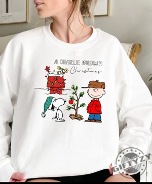 Charlie And The Snooopy Christmas Shirt Christmas Cartoon Dog Tshirt Christmas Hoodie Vintage Sweatshirt Christmas Gift giftyzy 4