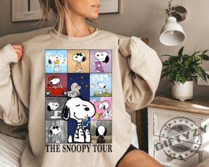 The Snoopy Tour Taylor Version Eras Tour Shirt Swiftie Eras Hoodie Lover Midnights Folklore Tshirt Snoopy Dog Sweatshirt Taylor Tour Shirt giftyzy 4