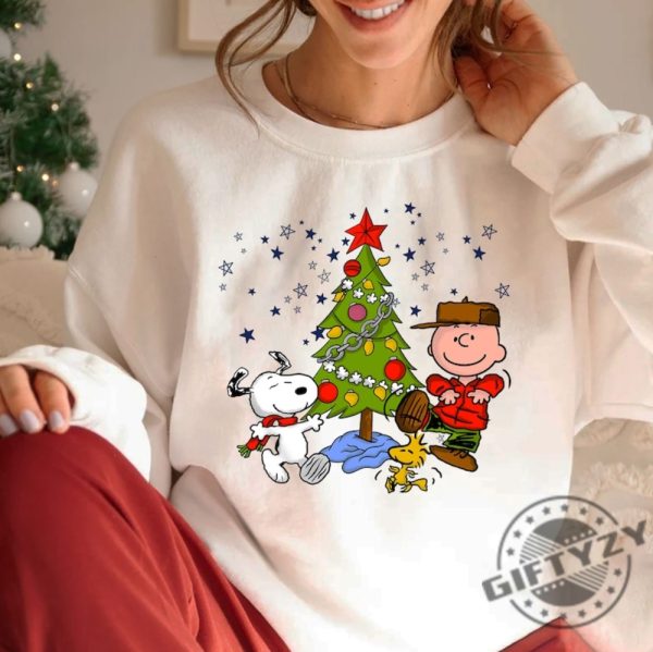 The Peanuts Movie Shirt Charlie And The Snoopy Christmas Sweatshirt Christmas Cartoon Dog Hoodie Vintage Christmas Tshirt Cute Snoopy Christmas Shirt giftyzy 1