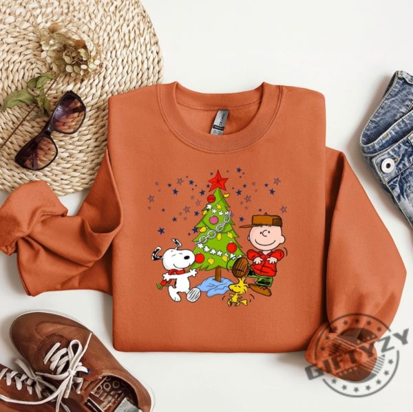 The Peanuts Movie Shirt Charlie And The Snoopy Christmas Sweatshirt Christmas Cartoon Dog Hoodie Vintage Christmas Tshirt Cute Snoopy Christmas Shirt giftyzy 4