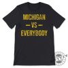 Michigan Vs Everybody Vintage Weathered Sports Fan Gift Michigan Tshirt Michigan Football Hoodie Trendy Sweatshirt University Of Michigan Shirt giftyzy 3